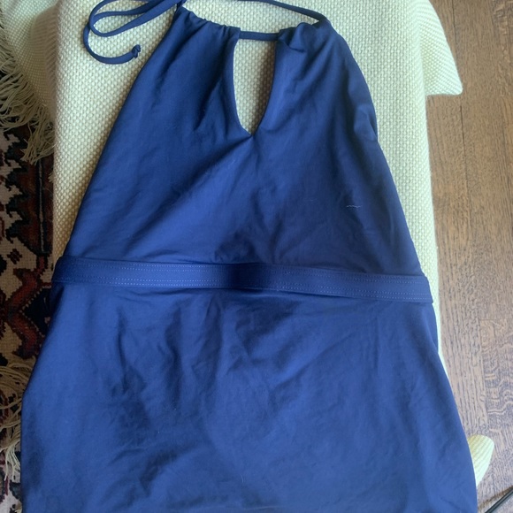 Women’s Medium Navy Athleta Halter Swim top - Picture 1 of 9